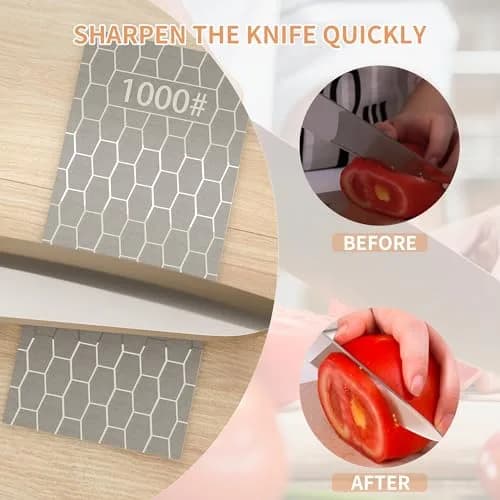 CWOVRS Diamond Sharpening Stones Set 5 PCS (15 cm x 6.3 cm) | Coarse to Fine Grit for All Blades thumbnail 6