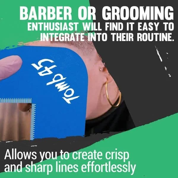 Tomb 45 Color Enhancement Klutch Card for Beard and Line Up | Reusable Plastic Template for Barber Quality Definition thumbnail 4