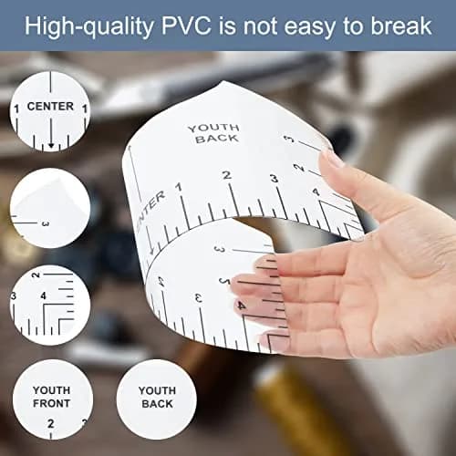 tietoc 18Pcs Sublimation Accessories Kit with Tshirt Alignment Rulers, Teflon Sheets, Heat Tape & Soft Measuring Tape | Value Pack for Heat Press thumbnail 7