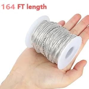 Yountiger 22 Gauge (0.6MM) Stainless Steel Wire 164 Ft | Jewelry Making, Bailing, Snare Trapping thumbnail 5