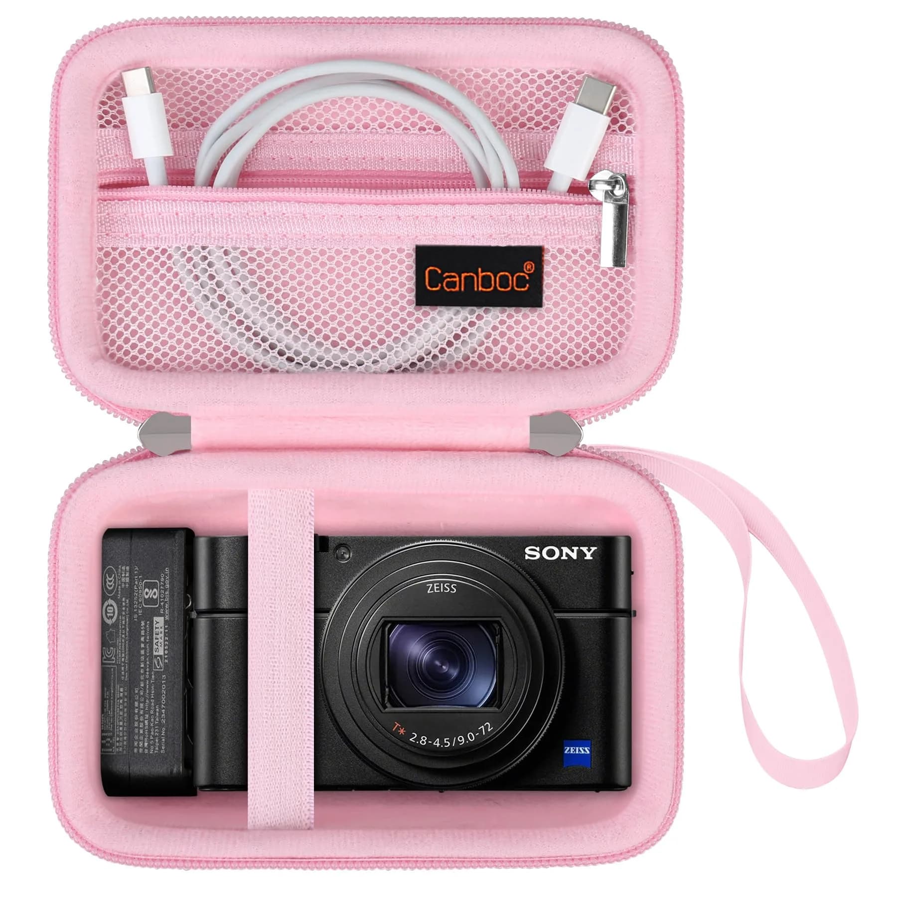 Canboc Pink Carrying Case for Sony RX100 VII/VI/V Camera | Compact & Portable - main product image