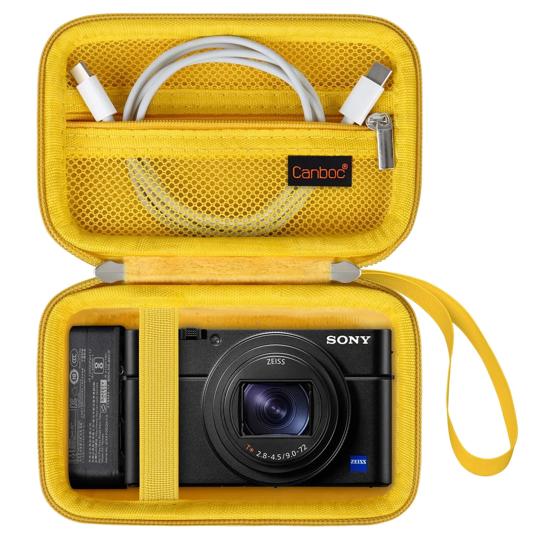 Canboc Yellow Carrying Case for Sony RX100 VII/VI/V Camera | Compact & Portable - main product image