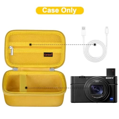 Canboc Yellow Carrying Case for Sony RX100 VII/VI/V Camera | Compact & Portable thumbnail 2