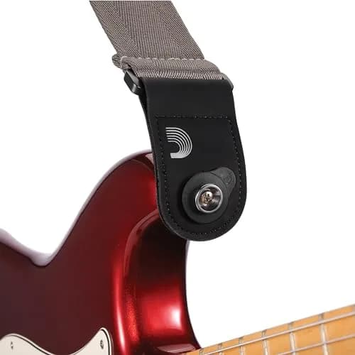 D'Addario Flex Lock Strap Blocks Set of 4 Black | Secure Guitar Strap Solution thumbnail 2