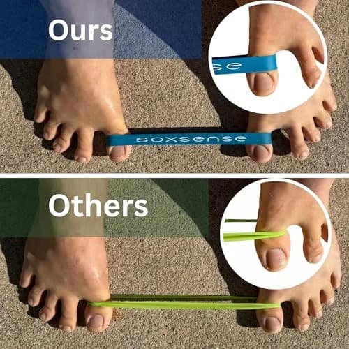ss soxsense Toe Stretcher Bands 2-Piece Set | Foot Exercise Resistance Bands for Toe Alignment thumbnail 5
