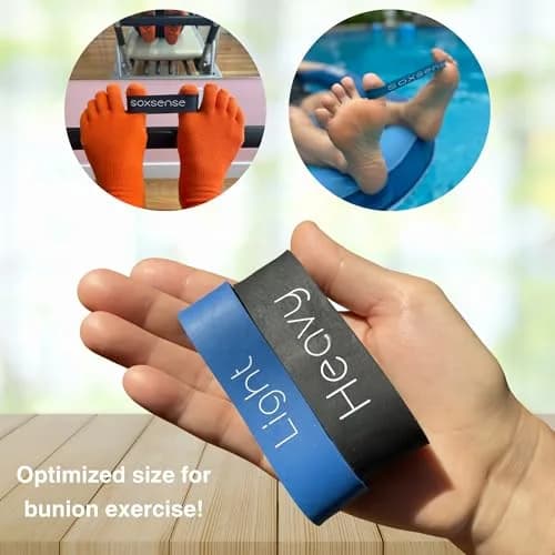 ss soxsense Toe Stretcher Bands 2-Piece Set | Foot Exercise Resistance Bands for Toe Alignment thumbnail 6
