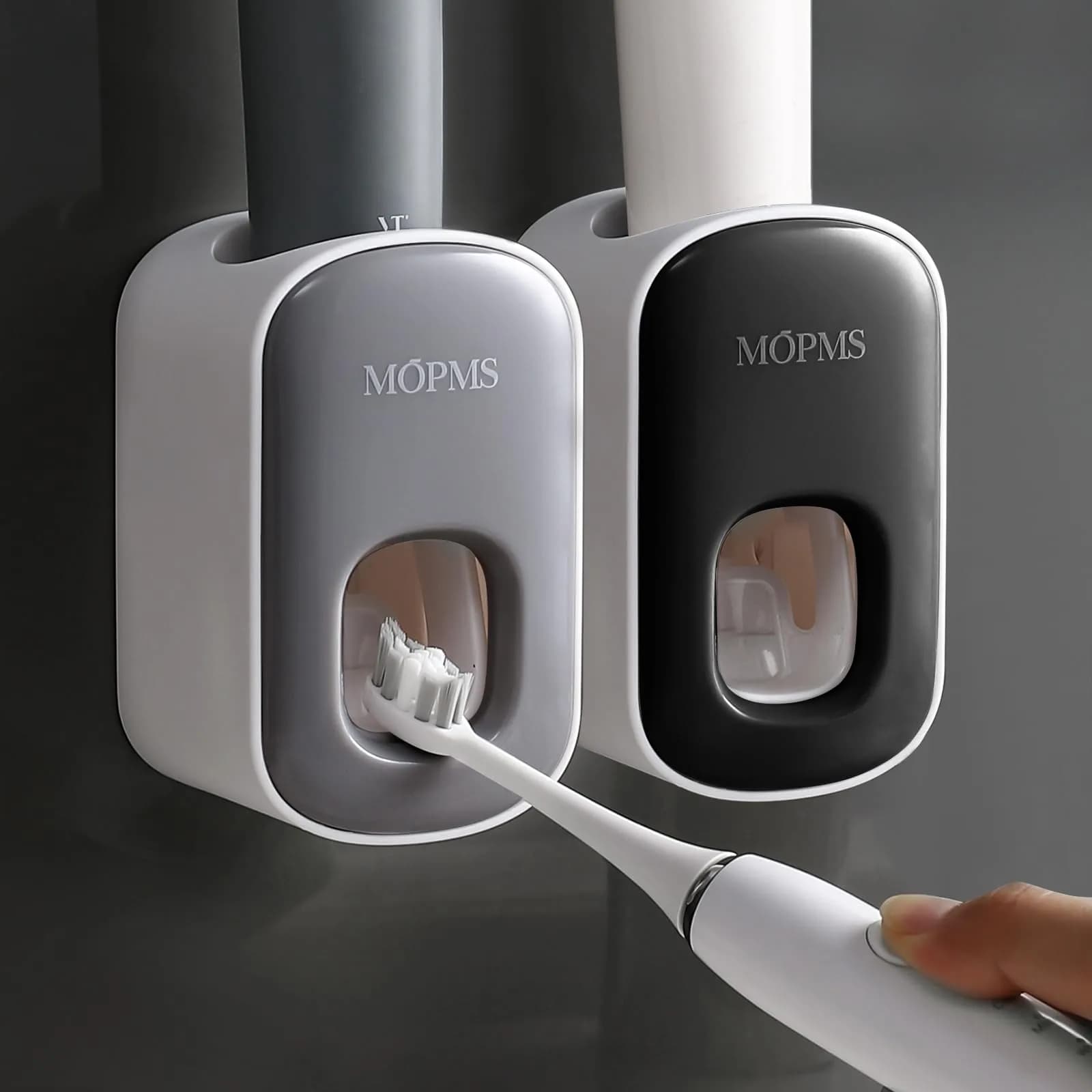 MOPMS Automatic Toothpaste Dispenser 2-Pack | Hygienic Vacuum-Action Squeezer for Kids & Adults