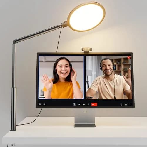 Weilisi 10.2" Desk Ring Light with Stand, 360° Rotate, USB Powered, Adjustable Brightness & Color, for Home Office & Content Creation thumbnail 8