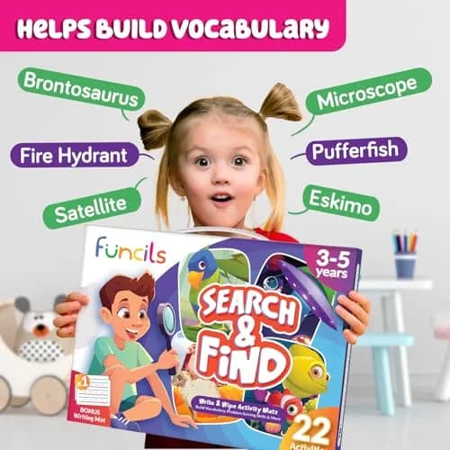 Funcils Search and Find Educational Toy Mats for Kids Ages 3-6 | Cognitive & Creative Skills thumbnail 6
