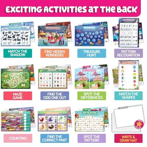 Funcils Search and Find Educational Toy Mats for Kids Ages 3-6 | Cognitive & Creative Skills thumbnail 9