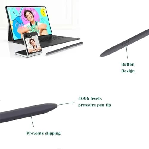 CaoXiong Grey Input Pen for Samsung Galaxy Tab S9 FE/S9 FE+ | 4096 Pressure Levels, Precise Control thumbnail 2