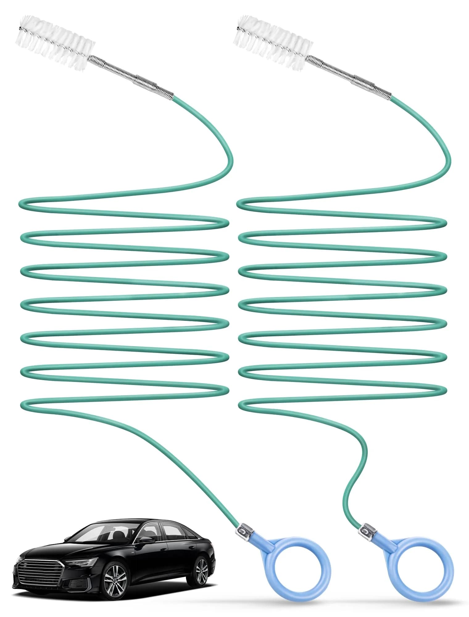 SARDVISA 2-Pack 78-Inch Flexible Sunroof Drain Brushes | Reach Curved Tubes to Remove Dirt and Debris - main product image