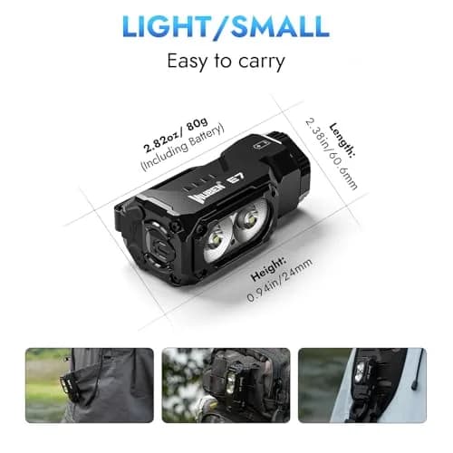 WUBEN E7 Mini Flashlight 1800 Lumens | IP68 Waterproof, Rechargeable EDC Torch with Magnet thumbnail 7