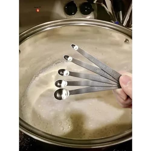 Esie Houzie Mini Measuring Spoons Set 10pcs, Drop, Smidgen, Pinch, Dash, Tad | Tiny Amounts for Baking & Spices thumbnail 5