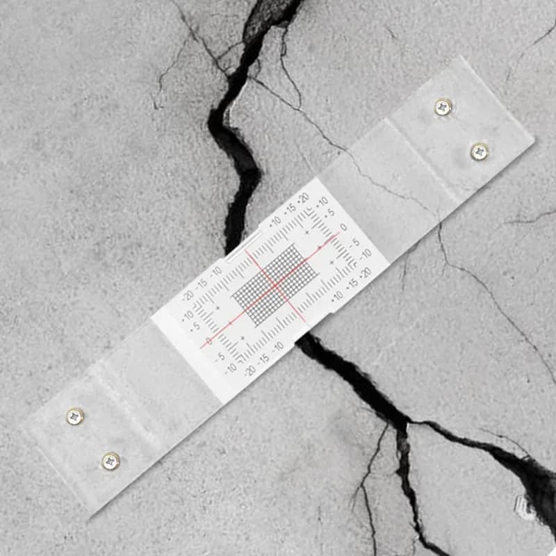 Mountlaser Standard Tell-Tale Crack Monitor 30PCS | Analog Crack Measurement Gauge with ±1mm Tick Marks thumbnail 9