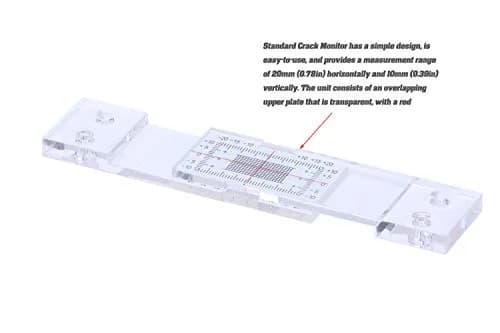Mountlaser Standard Tell-Tale Crack Monitor 30PCS | Analog Crack Measurement Gauge with ±1mm Tick Marks thumbnail 13