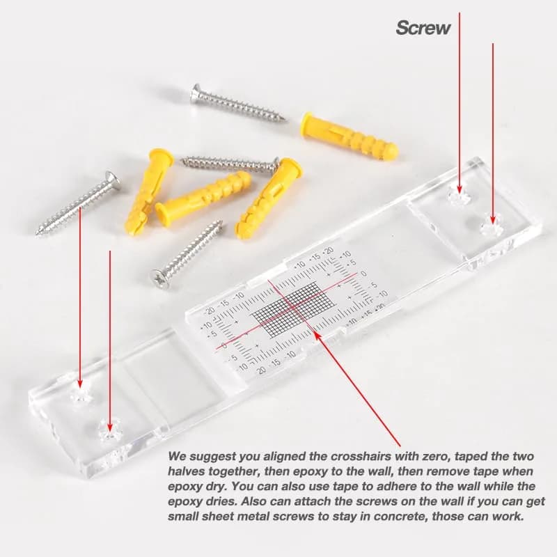 Mountlaser Standard Tell-Tale Crack Monitor 30PCS | Analog Crack Measurement Gauge with ±1mm Tick Marks thumbnail 7