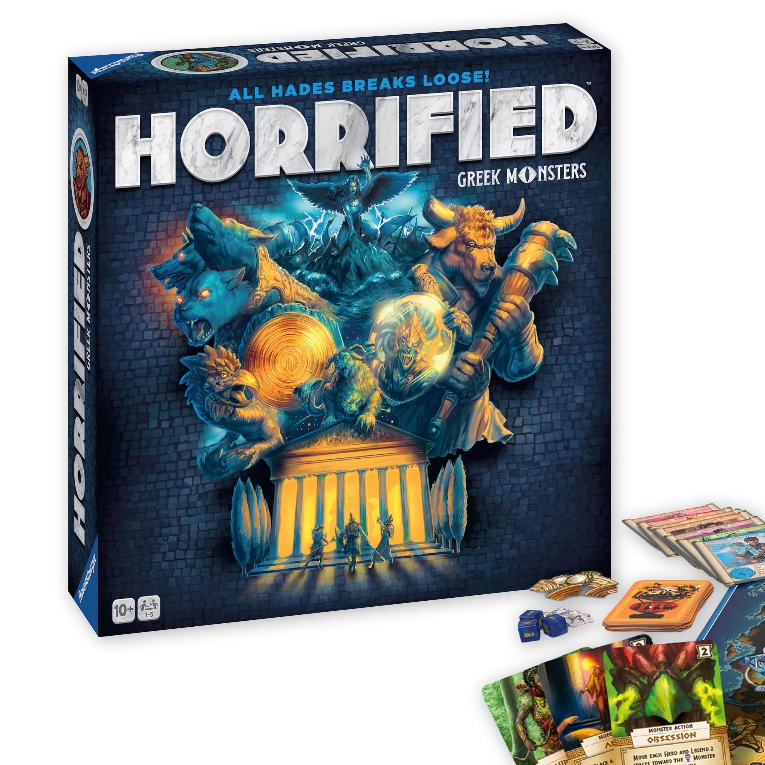 Ravensburger Horrified Greek Monsters Board Game | Cooperative Strategy for 1-5 Players - main product image