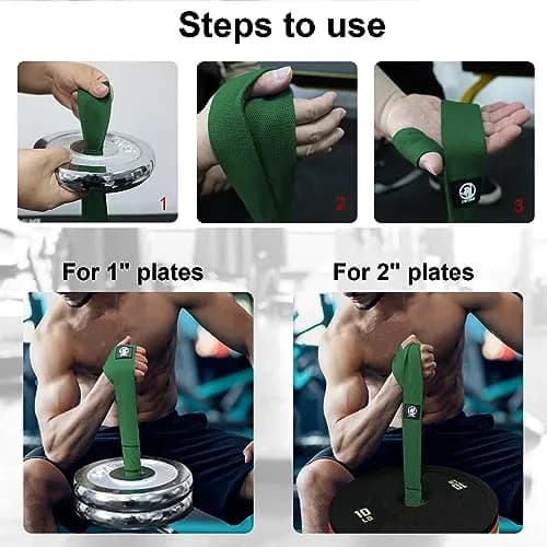 J Bryant Hand Strengthener Wrist Forearm Biceps Strap | Heavy-Duty 2mm Woven, Green thumbnail 6