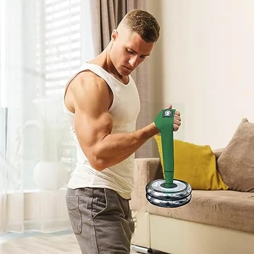 J Bryant Hand Strengthener Wrist Forearm Biceps Strap | Heavy-Duty 2mm Woven, Green thumbnail 2