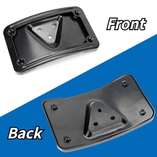 SoCiMa License Plate Attachment with Frame Compatible with Harley Davidson 3 Hole Mount (Black) | Customizable thumbnail 5