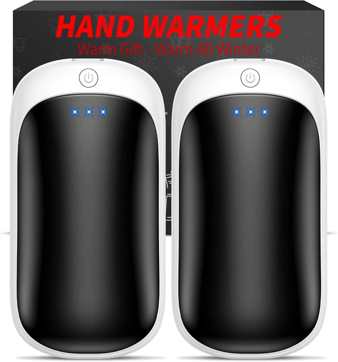Lerat Rechargeable Hand Warmers 2 Pack 131°F Max Heat | 12-Hour Warmth for Extreme Cold — 2-Pack