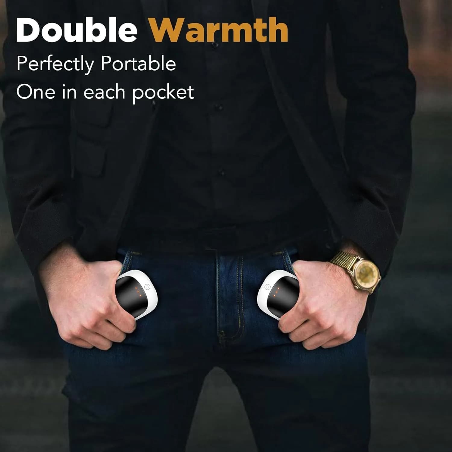 Lerat Rechargeable Hand Warmers 2 Pack | Portable Electric Pocket Heaters for Men Women Kids thumbnail 5