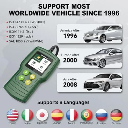 XpertAuto C302 OBD2 Scanner Code Reader for Car Check Engine | Universal for All 1996+ Vehicles thumbnail 6