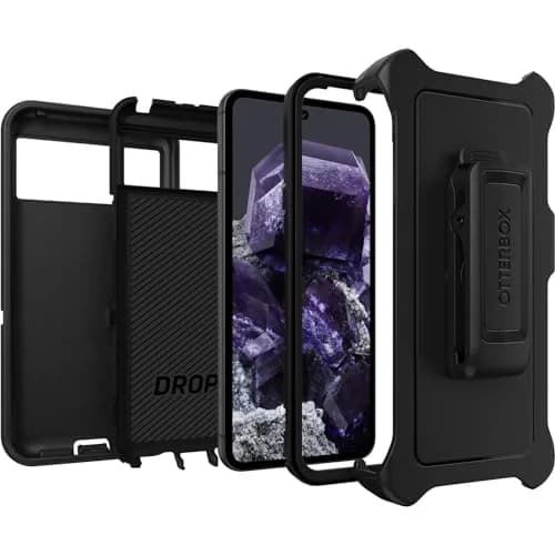 OtterBox Pixel 8 Defender Series Case - BLACK | Rugged & Durable with Port Protection thumbnail 5
