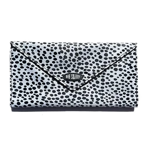 Big Skinny Slimvelope TriFold Clutch Wallet 19.05cm (7.5in) | Holds Up to 40 Cards, Ink Dot thumbnail 1