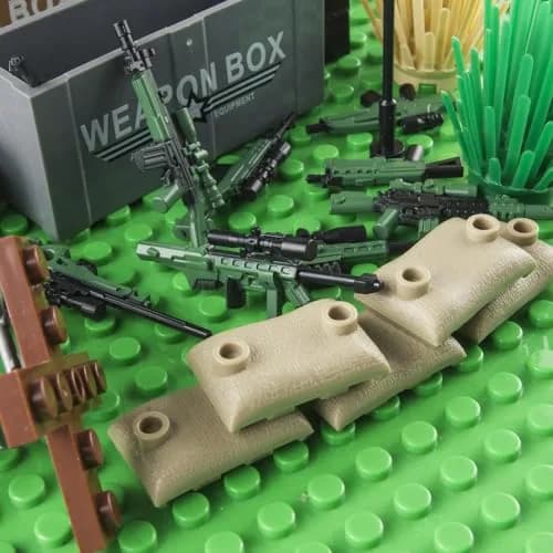 MaozyHomie 44 Pcs Weapons Pack Military 4 Countries | Compatible with Major Brands, Ages 3+ thumbnail 7
