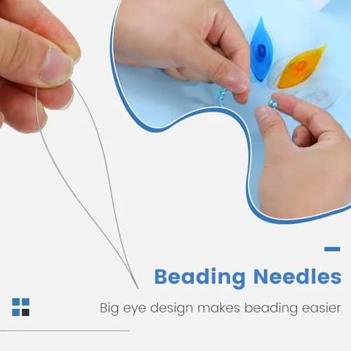 BUTUZE Tatting Shuttle Kit with Beading Needles & Crochet Hooks, 5 PCS Plastic Shuttle 8.1 cm (3.15 in) | DIY Hand Lacemaking Craft Tool thumbnail 5