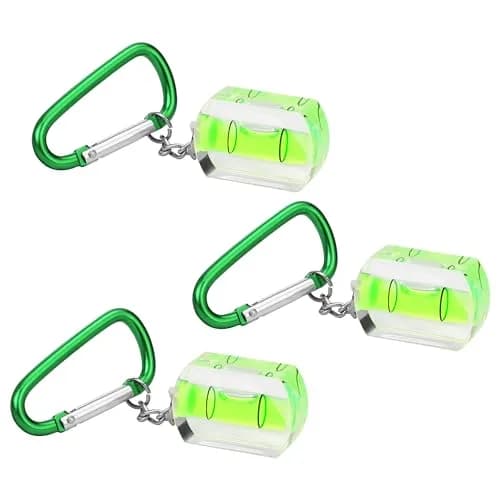 WORKPRO 3-Pack Mini Pocket Tool Spirit Level with Keychain | Accurate Bubble Level for Picture Hanging & Layout thumbnail 1