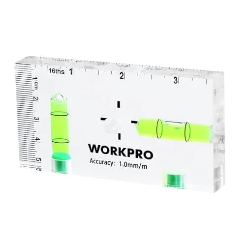 WORKPRO 3-3/4 Inch Mini Magnetic Pocket Level Tool | Compact, Accurate, Magnetic for DIY & Professionals thumbnail 1