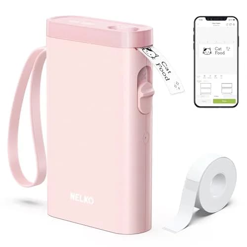 Nelko P21 Bluetooth Label Maker Machine with Tape | Portable Wireless Mini Label Printer thumbnail 1
