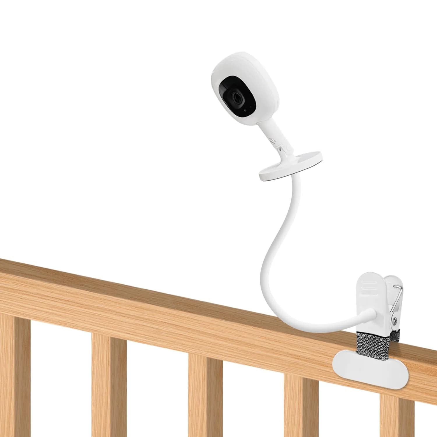 AISVAN 15.7" Baby Monitor Mount for Nanit Pro & Flex Stand, Flexible Gooseneck Clamp | Tool-Free Crib & Furniture Mount