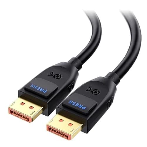 Cable Matters VESA Certified 80Gbps DisplayPort 2.1 Cable 1m (3.3ft) | Supports 16K 60Hz, 8K 240Hz, 4K 240Hz thumbnail 1
