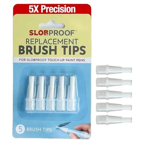 Slobproof Replacement Brush Tips for Refillable Touch-Up Paint Pens | Precision, Durable & Reusable thumbnail 1