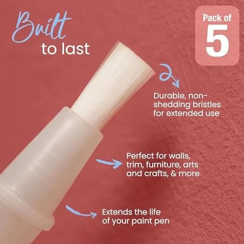 Slobproof Replacement Brush Tips for Refillable Touch-Up Paint Pens | Precision, Durable & Reusable thumbnail 6