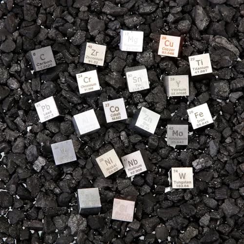 Gisafai 20 Pcs Element Cube Set 10mm (0.39 Inches) | Periodic Table of Elements, Tungsten, Copper, Iron, Cobalt, Niobium, Tin, Molybdenum thumbnail 5
