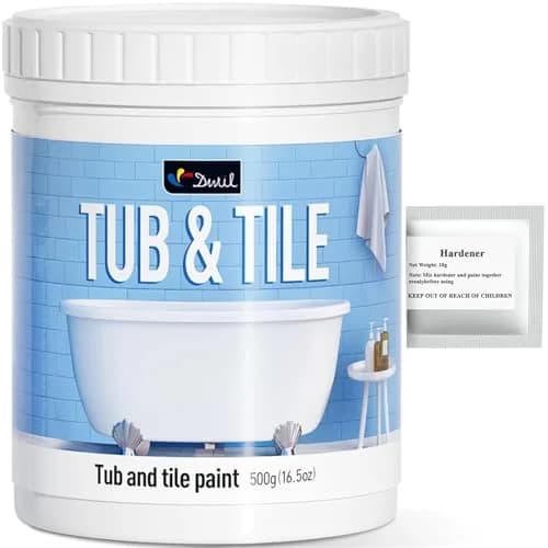 DWIL Tub and Tile Paint 16.5 oz (490 ml) Semi-Gloss White | Refinish Bathtubs, Sinks, Countertops & Tiles thumbnail 1