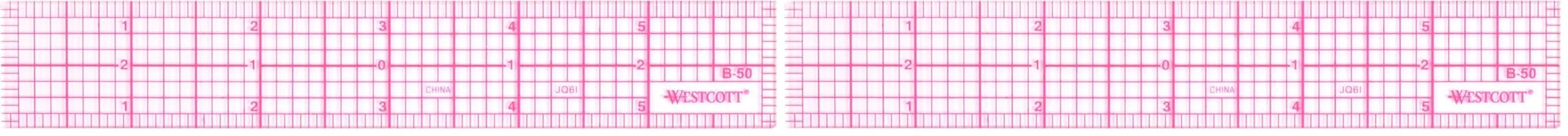 Westcott B-70 Graph Beveled Ruler 30cm (12 in) | Precision Measuring Tool for Students & Professionals — B-50