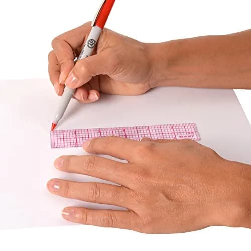 Westcott 6-Inch Beveled Transparent Ruler (B-50) - Pack of 2 | Precision Drafting Tool with Metric & Imperial Scales thumbnail 4