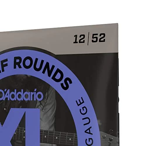 D'Addario XL Half Rounds Electric Guitar Strings - Jazz Light 12-52 (Pack of 2) | Smooth Feel, Reduced Finger Noise thumbnail 4