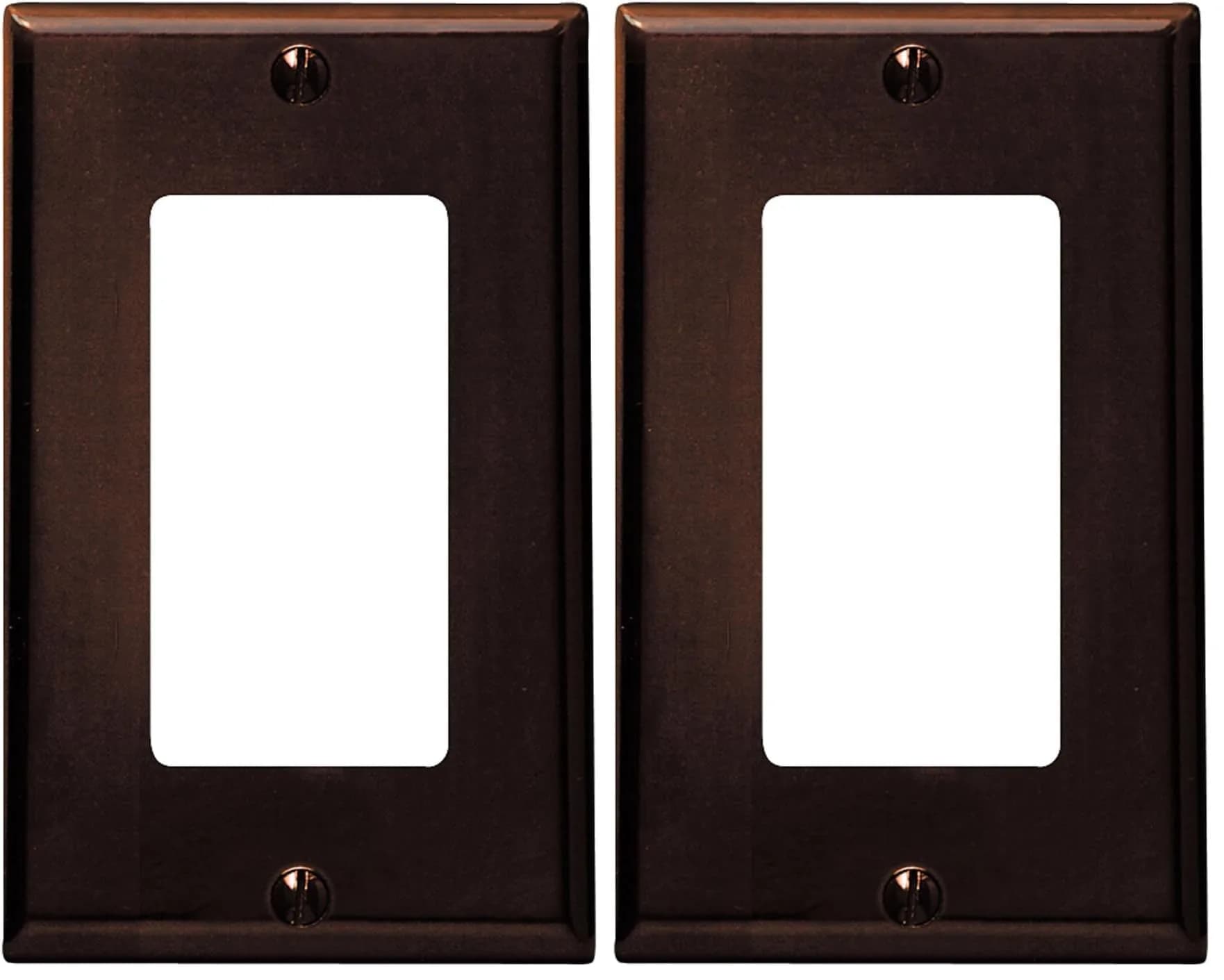 Leviton Wall Plate 1-Gang Brown | Durable, Fading-Resistant Thermoset Design - main product image