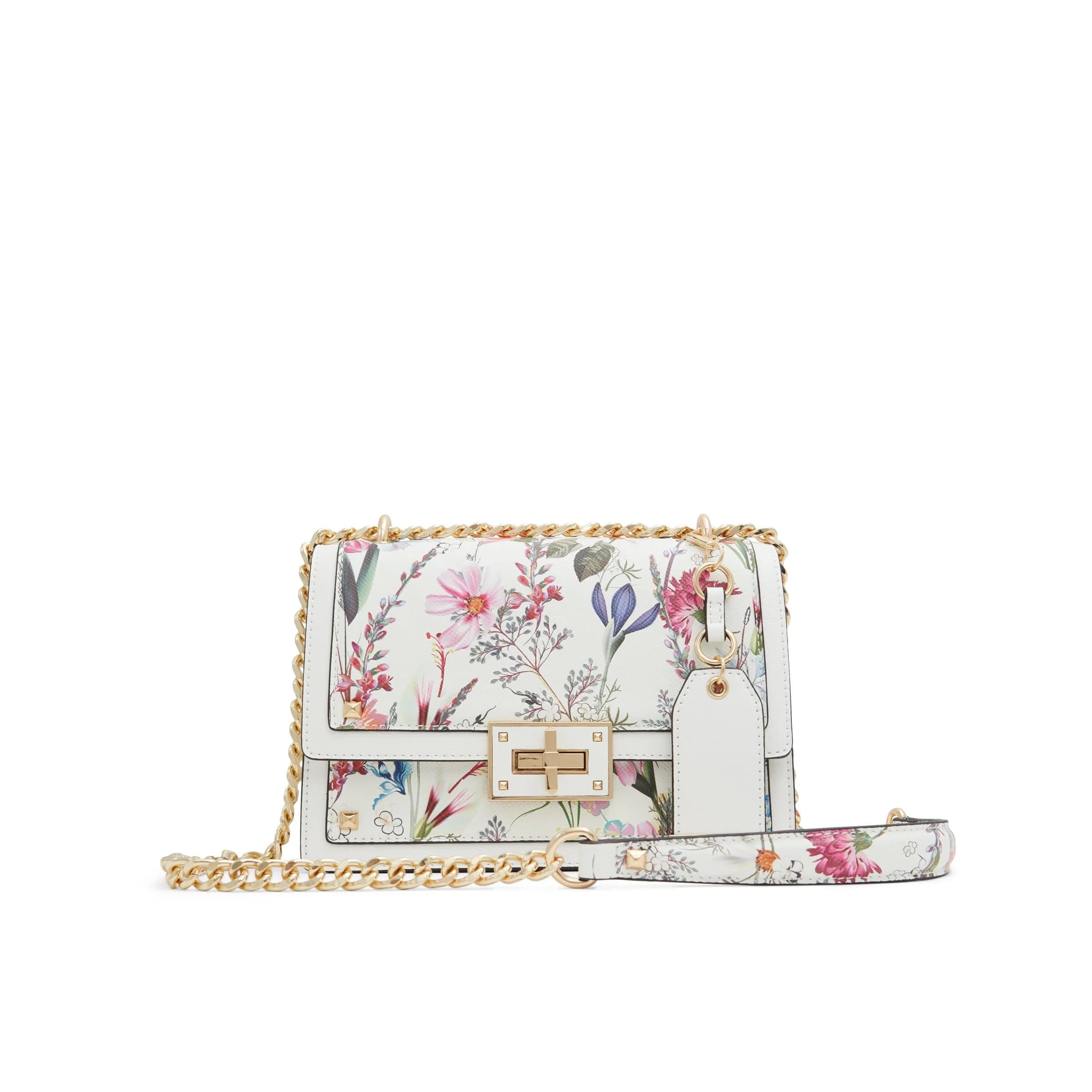 ALDO Byworthh Cross Body Bag Small Floral Bright Multi | Versatile Chain Strap - main product image