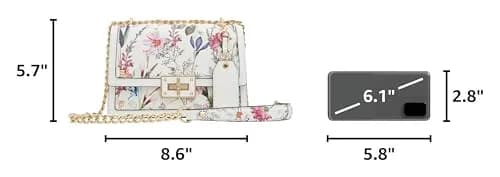 ALDO Byworthh Cross Body Bag Small Floral Bright Multi | Versatile Chain Strap thumbnail 3