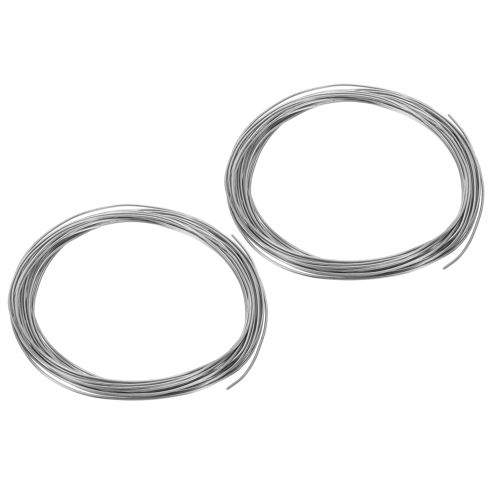 PATIKIL 99.99% High Purity Zinc Wire 2mm (16.4ft/5m) | Soft, Bendable Craft Wire for Shaping & DIY — 20 Gauge