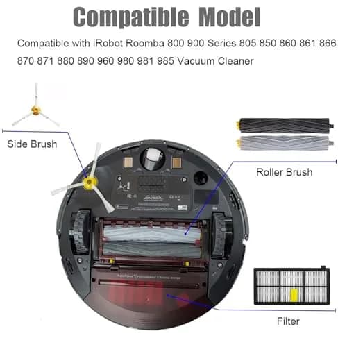 Detetap Replacement Parts Kit for iRobot Roomba 800 900 Series | Easy Fit & Durable (70-120 chars) thumbnail 2