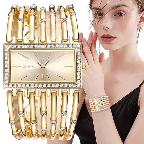 Dacdyi Women's Quartz Watch 0.28in Dial | Elegant Gold Tone Accessory thumbnail 2